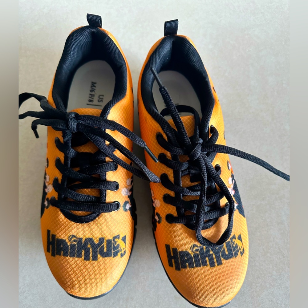 Custom Haikyuu women’s sneakers new never worn size 8